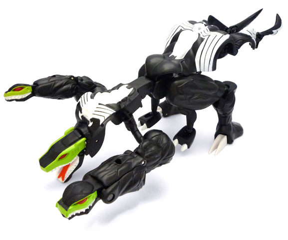 MARVEL Shape Shifters Venom Transforms into 3-Headed Serpent 1998 Toy Biz
